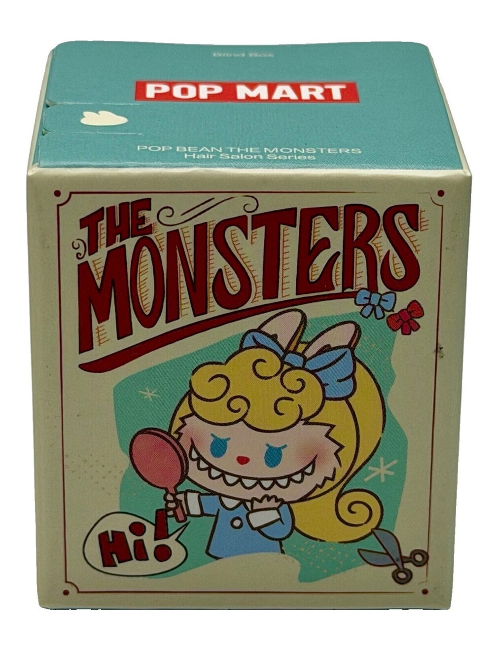 POP MART POP BEAN Monsters Hair Salon Slick Back Clear Box Exclusive Labubu